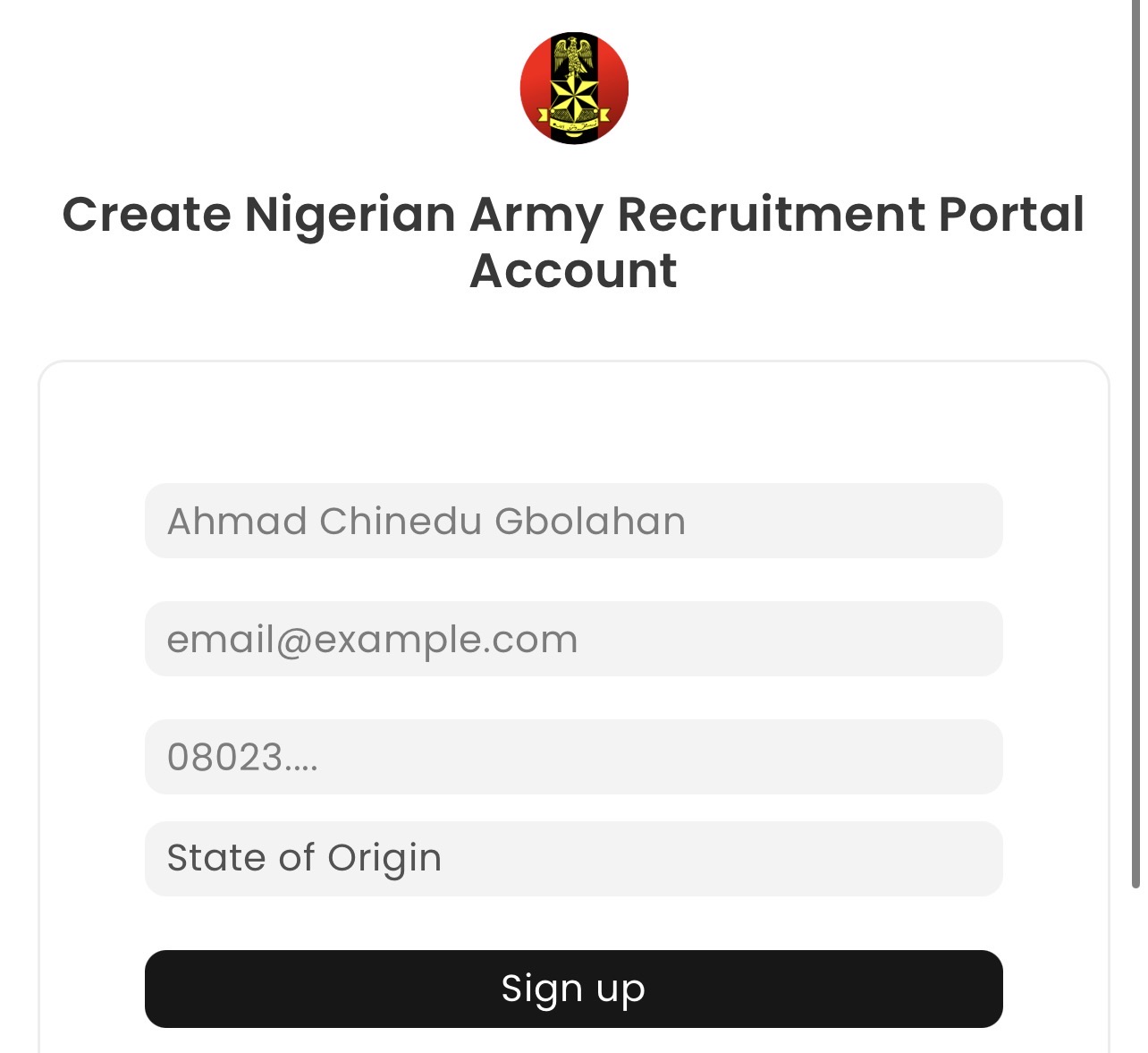(2026) Nigerian Army SSC Recruitment: Portal, Application Form, Requirements, Login, and Deadline
