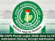JAMB CAPS Portal Login 2026: How to Check Admission Status, Accept Admission and Access e-Facility